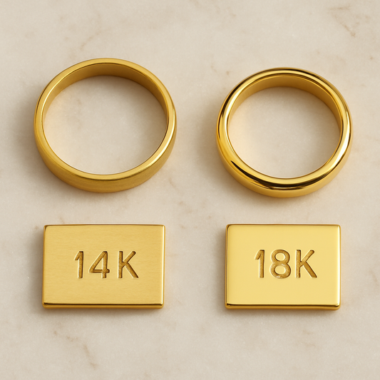 What’s the Difference Between 14K and 18K Gold Plating?