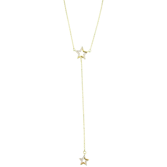 Candi Glow Necklace with Zircon Star Charms