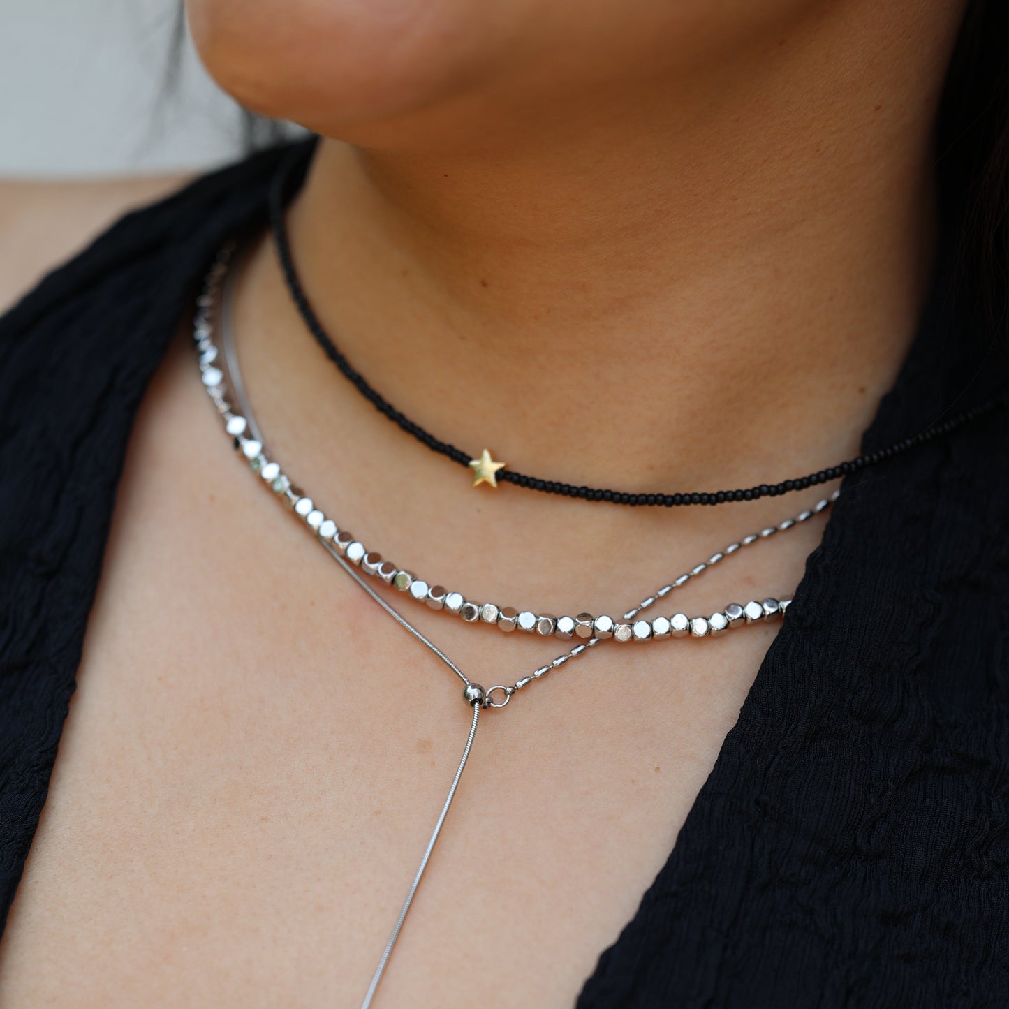 MiniDot Beaded Necklace