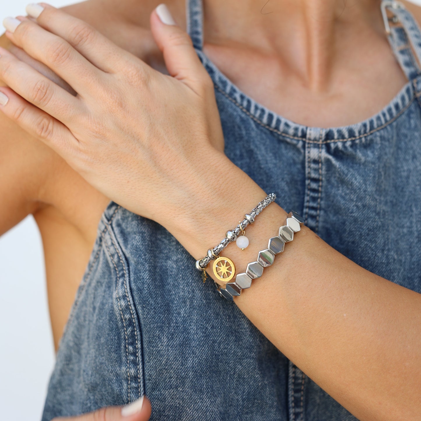 Hexa Chrome Bracelet