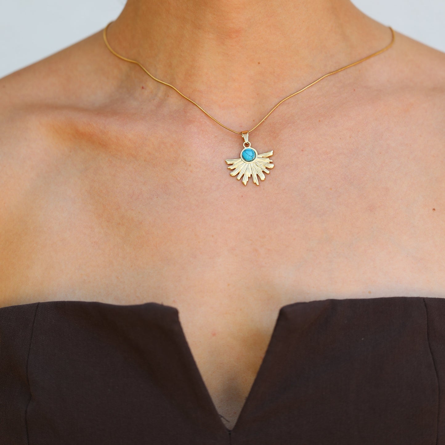 Aqua Ray Necklace