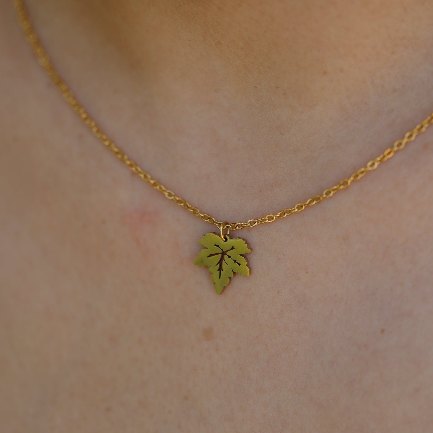 Maple Charm Necklace