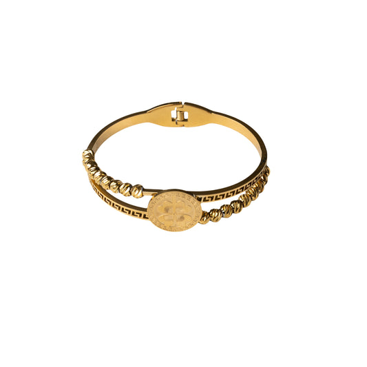 Golden Trace Cuff Bracelet