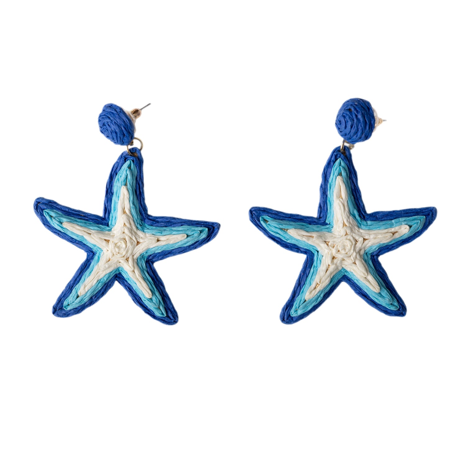 Starish Earrings – Handmade Cotton Crochet Starfish