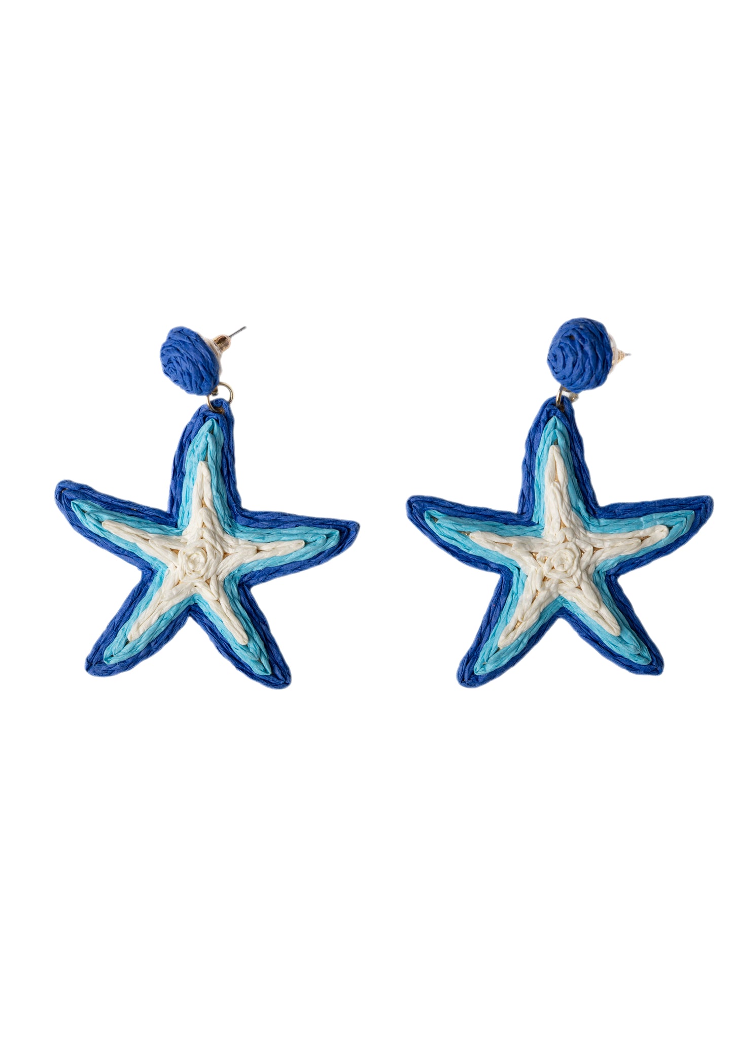 Starish Earrings – Handmade Cotton Crochet Starfish
