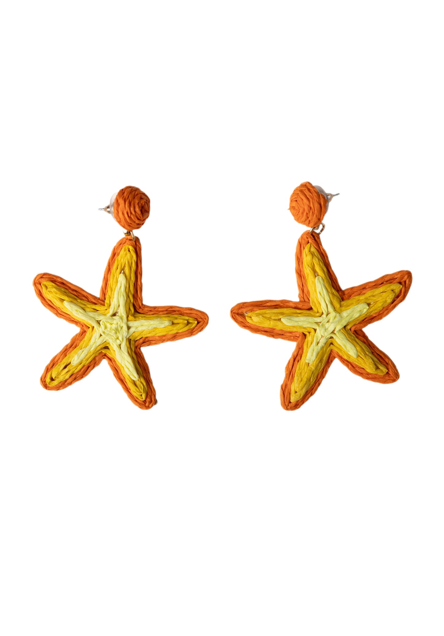 Starish Earrings – Handmade Cotton Crochet Starfish