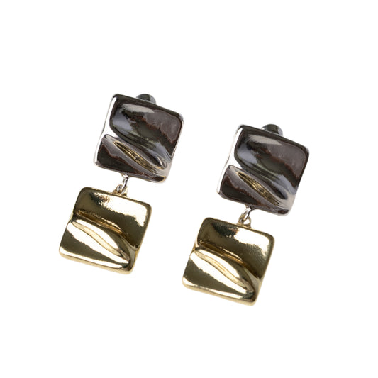 Duo Square Earrings