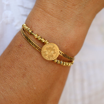 Golden Trace Cuff Bracelet