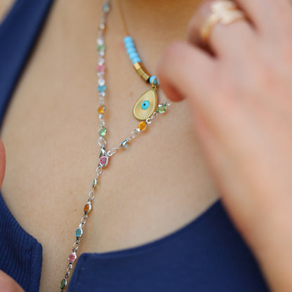 Aqua Amulet Necklace