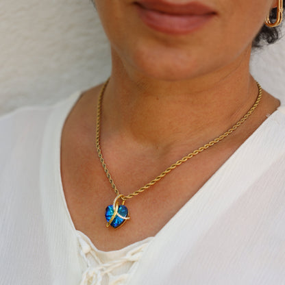 Ocean Heart Necklace