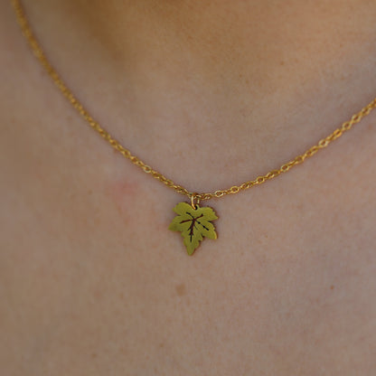 Maple Charm Necklace