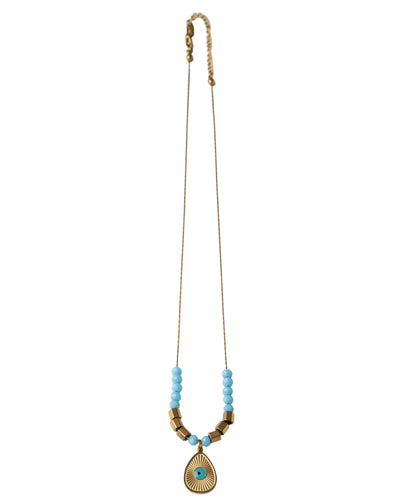 Aqua Amulet Necklace