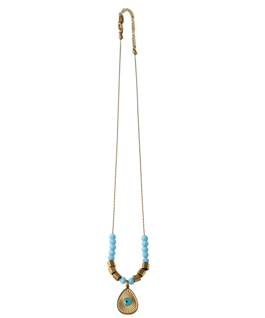 Aqua Amulet Necklace